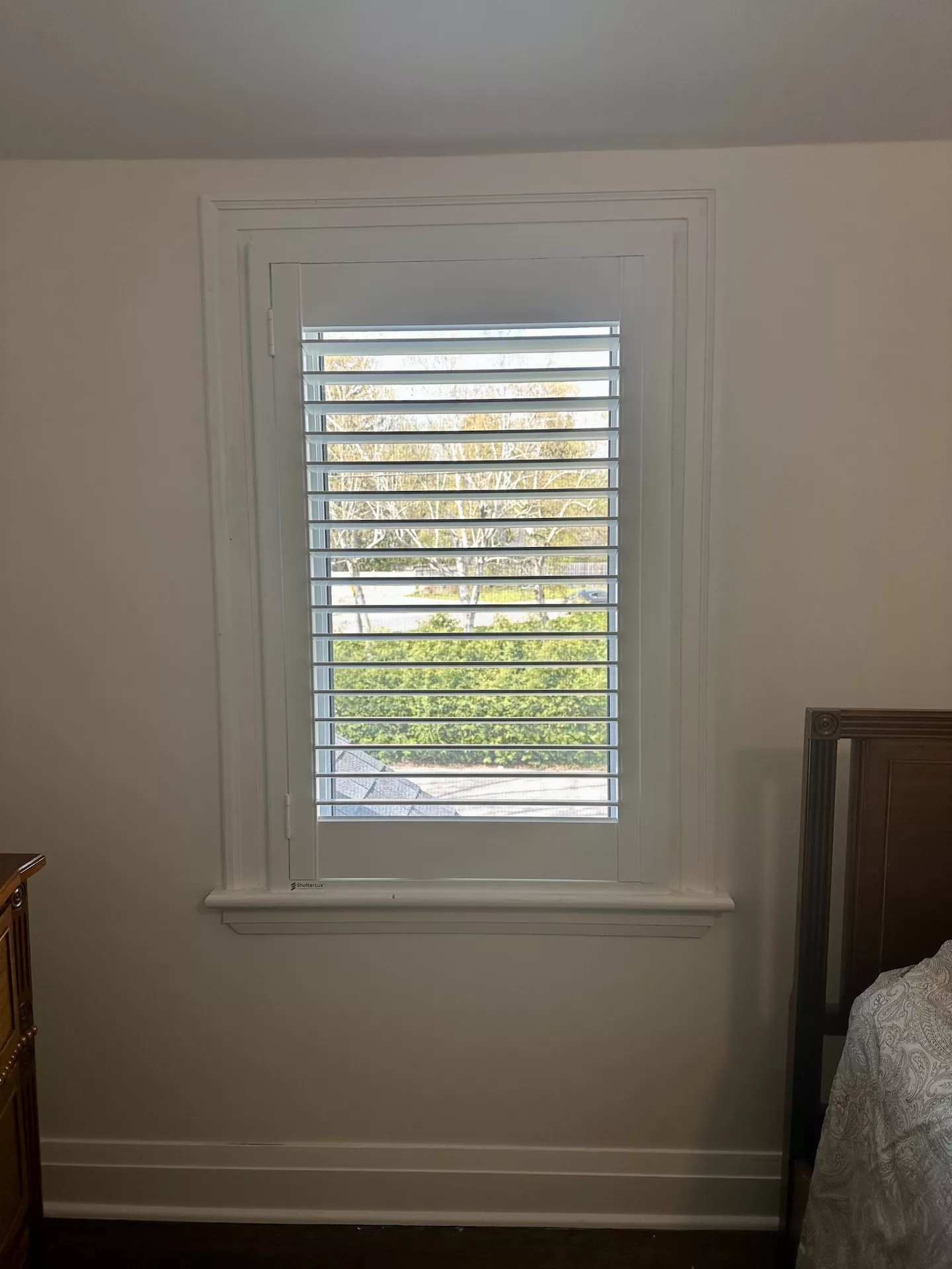 ShutterLux PVC shutters for bedroom