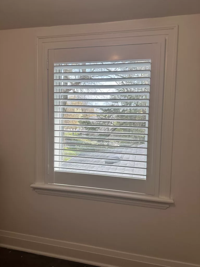 ShutterLux PVC shutters for bedroom