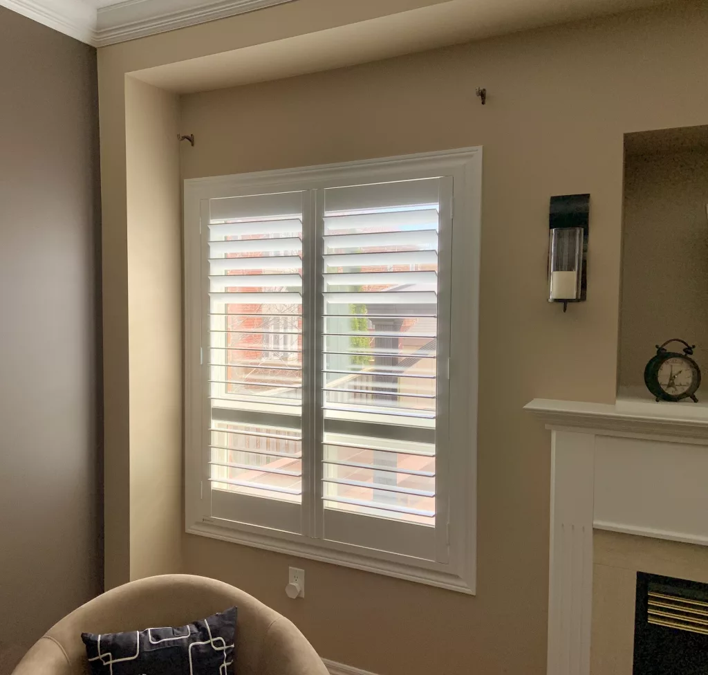 Living room ShutterLux California shutters