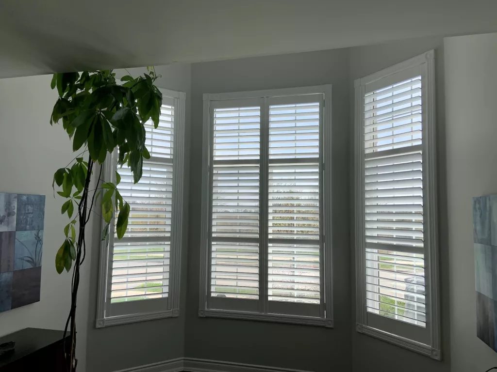 Sun room area california shutters installed by ShutterLux